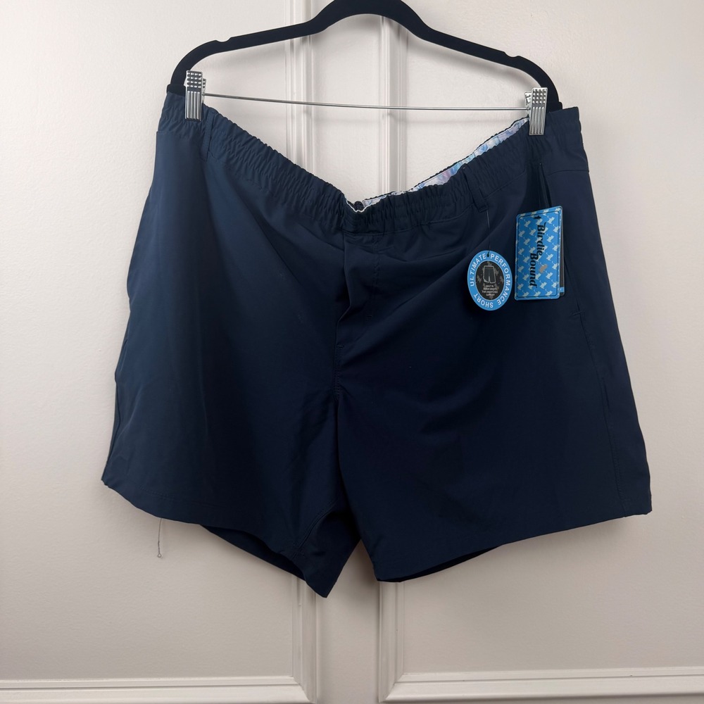Birdie Bound Mens Ultimate Performance Golf Shorts Navy Blue 3XL 7‎ Inch Inseam
